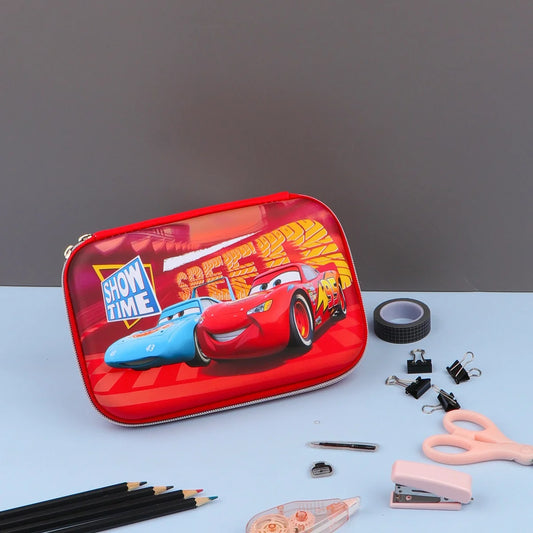 3D McQueen Embossed Pencil Pouch Red