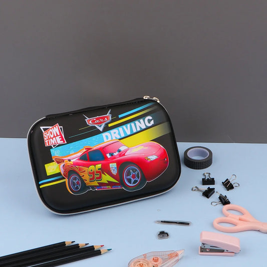 3D McQueen Embossed Pencil Pouch Black
