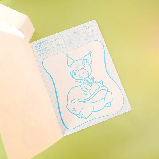 3D Coloring Drawing and Sticker Book - kuromi