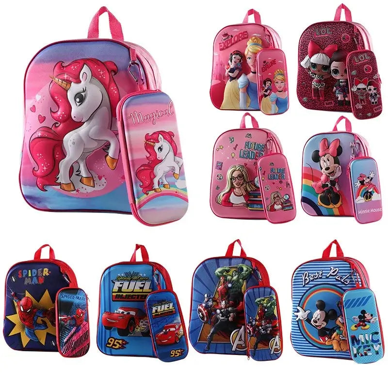 3DKindergartenchildrensbackpackandSchoolBagwithPouch#Backpacks#Schoolbags#Stylishschoolbags#Waterproofbackpacks#Kidsbackpacks#Collegebackpacks#Fashionableschoolbags#Designerbackpacks#Canvasbackpacks#Daypacks#bagwithpouch