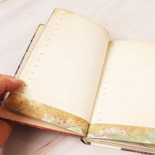 3D Oil Painting Van Gogh Cover Retro Coloring Page Journal