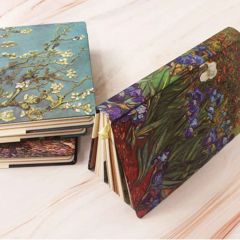 3D Oil Painting Van Gogh Cover Retro Coloring Page Journal