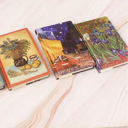 3D Oil Painting Van Gogh Cover Retro Coloring Page Journal