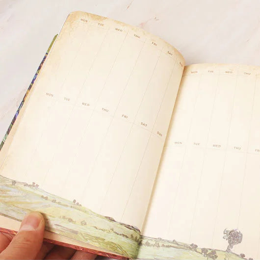 3D Oil Painting Van Gogh Cover Retro Coloring Page Journal