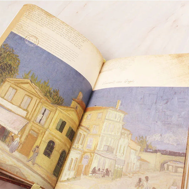 3D Oil Painting Van Gogh Cover Retro Coloring Page Journal