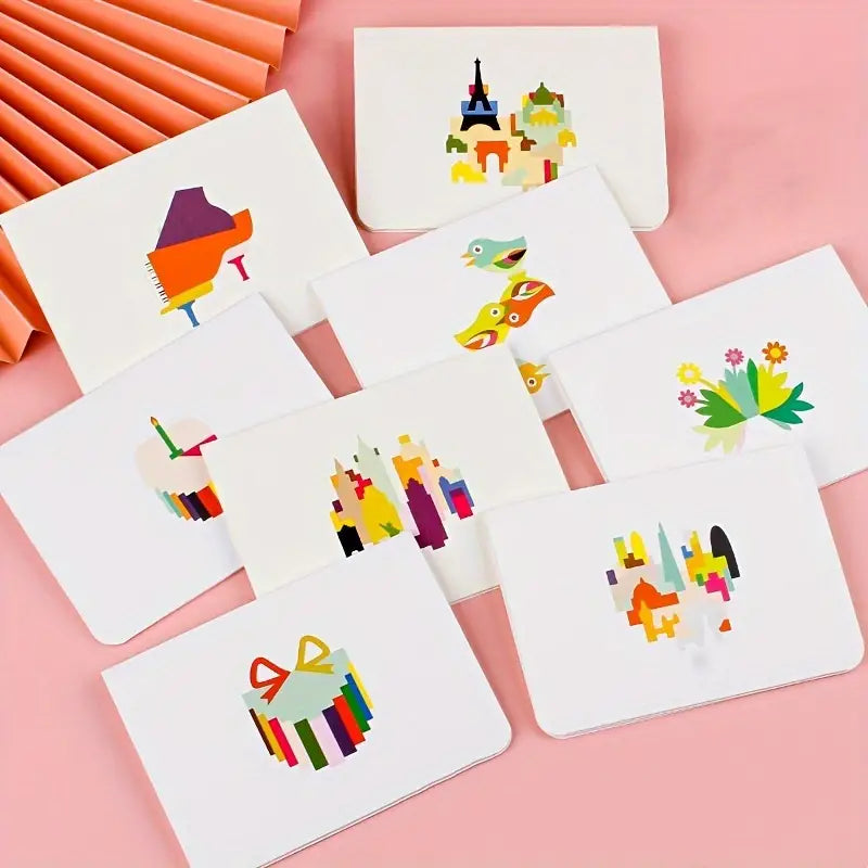 3D Pop-Up Floral Birthday Greeting Card With Envelope