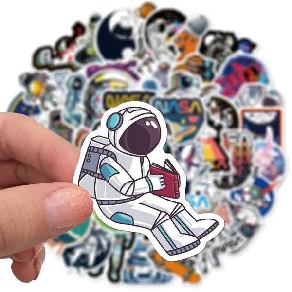 NASA Space Astronaut Cartoonr Graffiti Stickers Pack