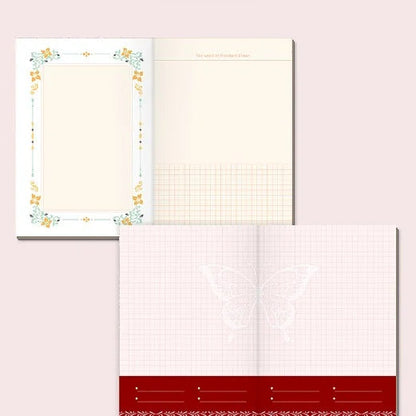 Gold Foiled Butterfly Hard Cover Journal