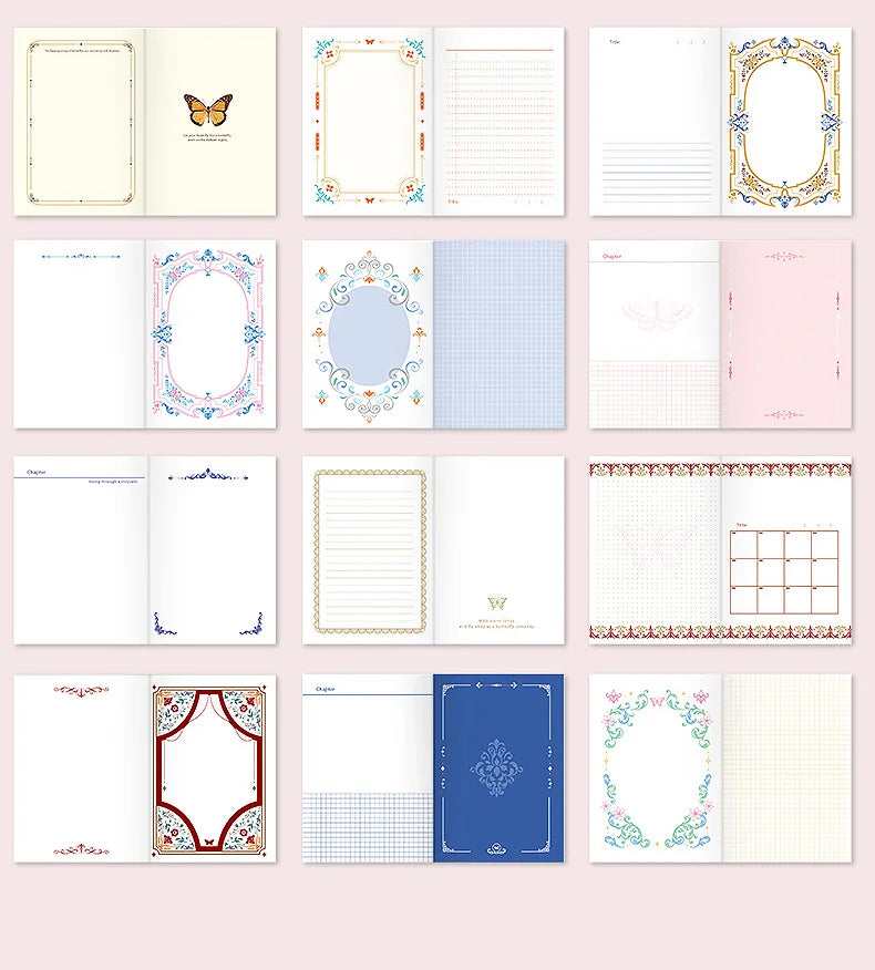 Gold Foiled Butterfly Hard Cover Journal