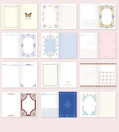 Gold Foiled Butterfly Hard Cover Journal