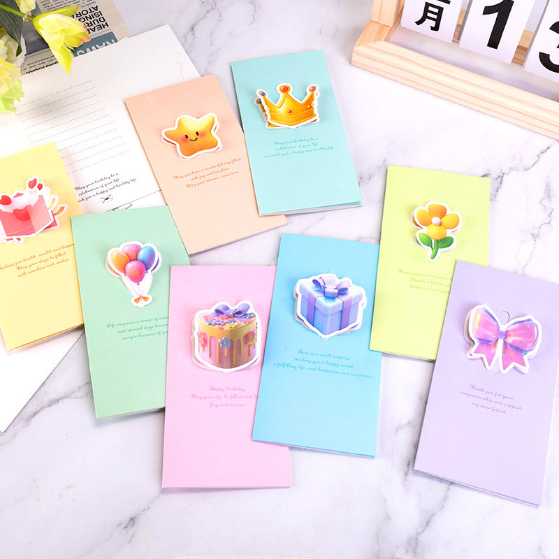 3D Cutout Wishes Greeting Cards