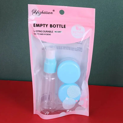 4 Piece Travel Bottle Set with Storage Bag