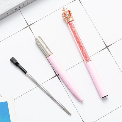 Crown Top Star Sign Metal Signature Ball Point Pen
