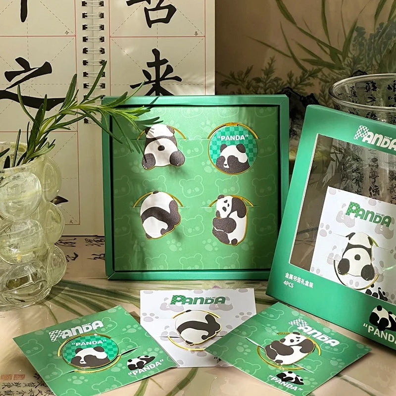 Panda Metal Bookmark Gift Box