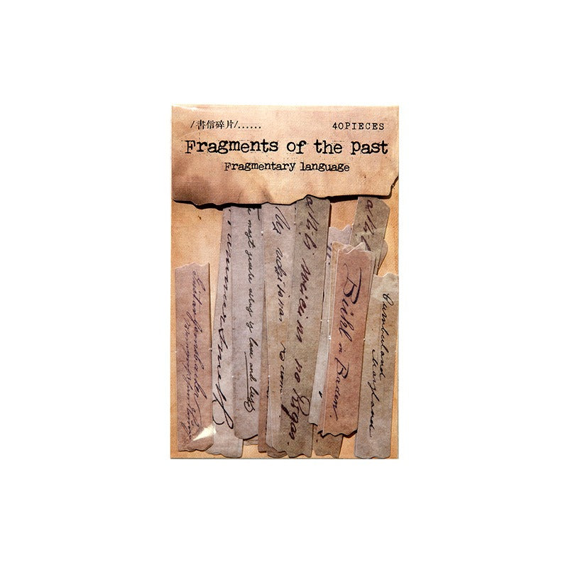 Historic Words Fragments series Stickers – thepaperworm