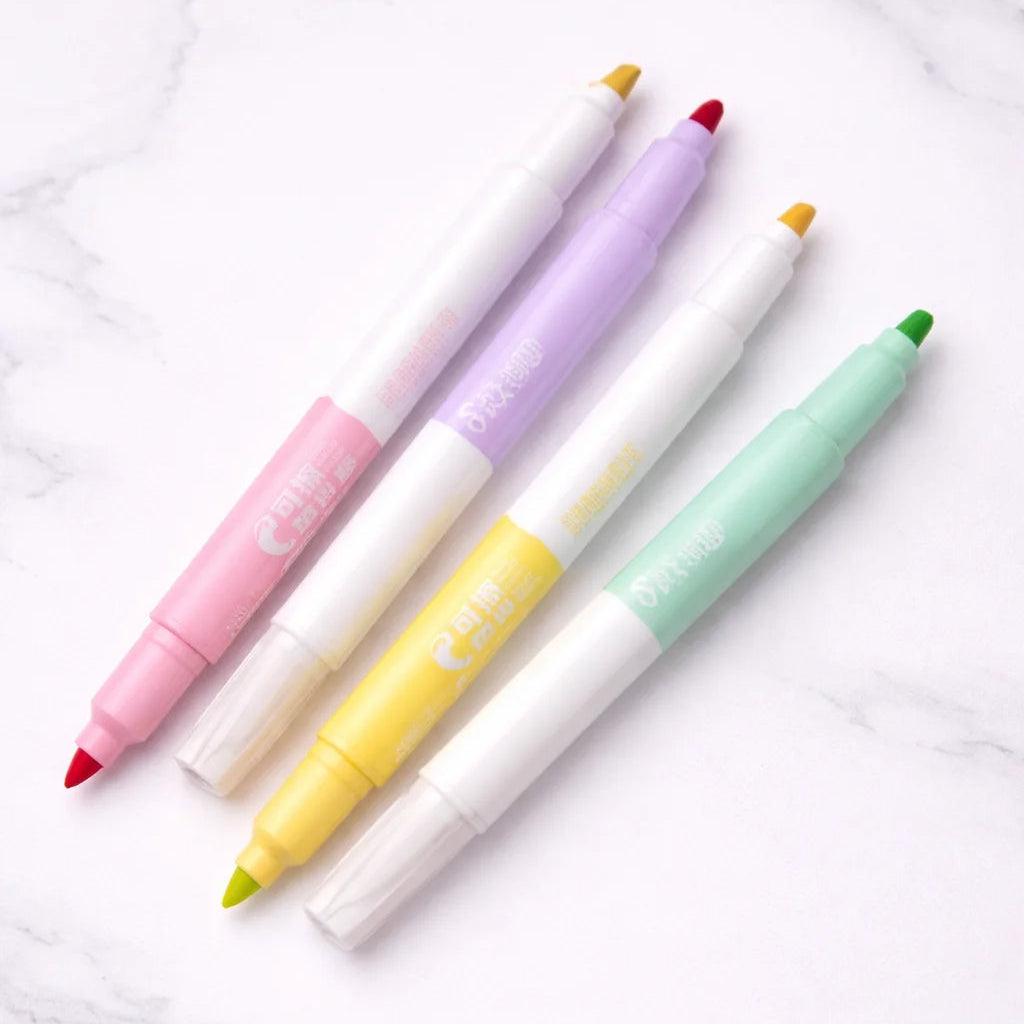 4pcs Pastel Erasable Highlighter Set