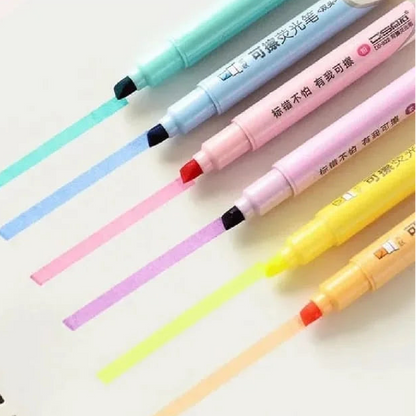 4pcs Pastel Erasable Highlighter Set