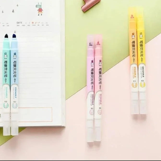 4pcs Pastel Erasable Highlighter Set