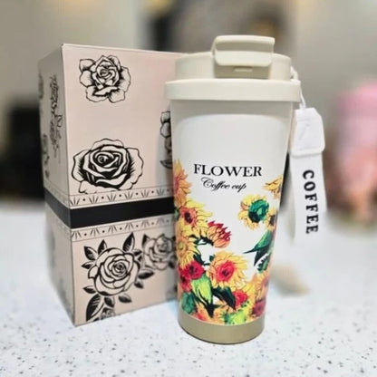 Sunflower Double Drink Coffee Tumbler