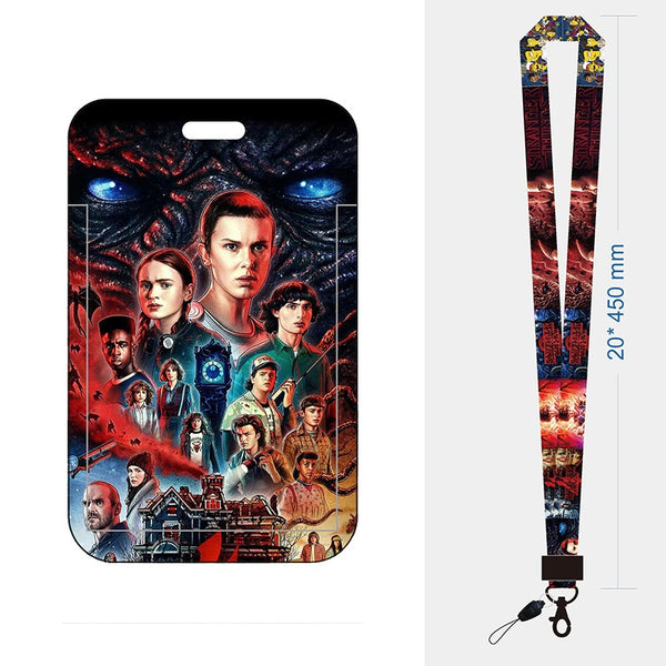 Card Holder Neck Strap Lanyard - Stranger Things