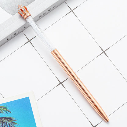Crown Top Star Sign Metal Signature Ball Point Pen