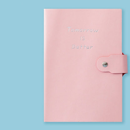 Leather Cover Embossed Buckled Notebook Journal
