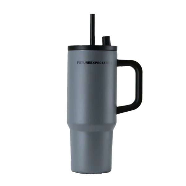 710ml Stainless Steel Insulated Travel Tumbler with Handle Straw Lid