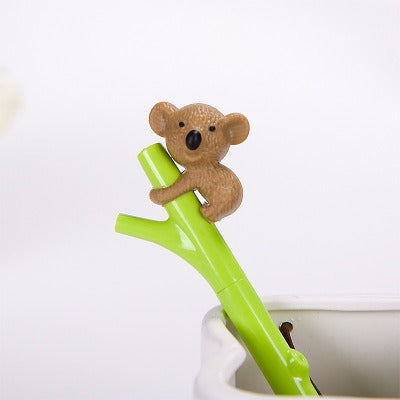 Little Bear on a Bamboo Stick