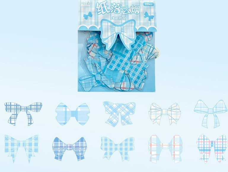Bow Type Plaid Stickers Bag
