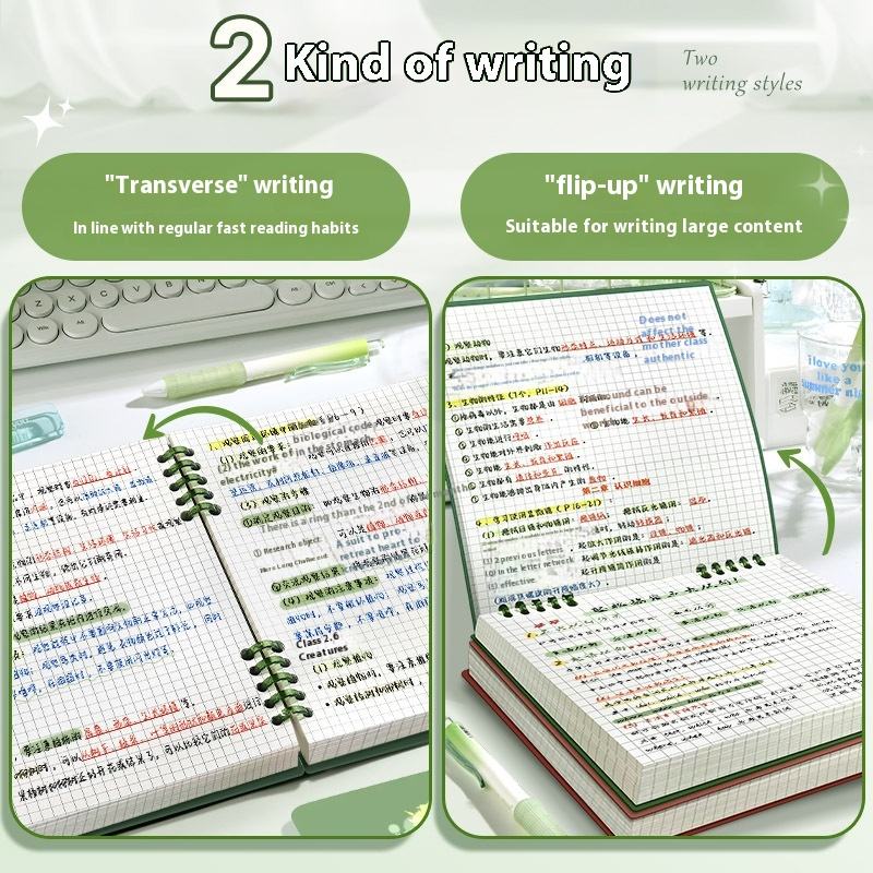 Square Loose Leaf Spiral Notebook