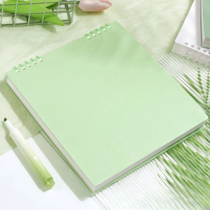 Square Loose Leaf Spiral Notebook