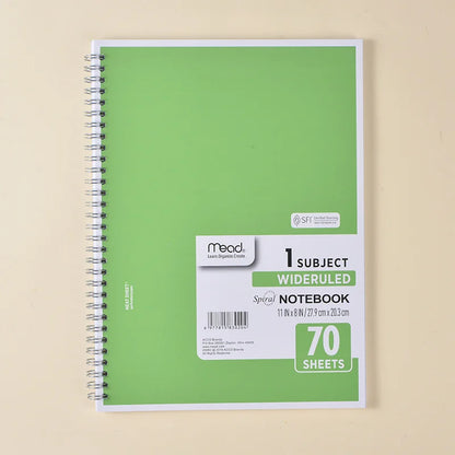 Mead A4 Wideruled Spiral Notebook