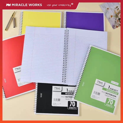 Mead A4 Wideruled Spiral Notebook