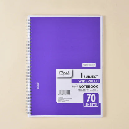 Mead A4 Wideruled Spiral Notebook