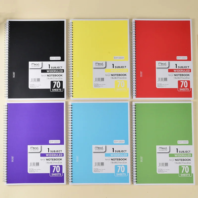 Mead A4 Wideruled Spiral Notebook