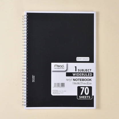 Mead A4 Wideruled Spiral Notebook