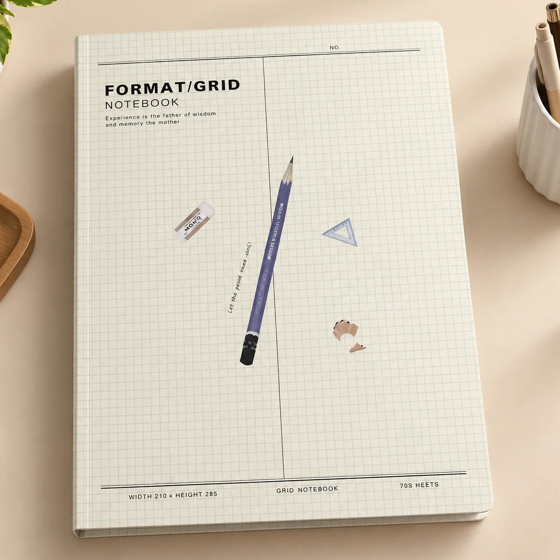 B5 Grid Format Hardcover Binder