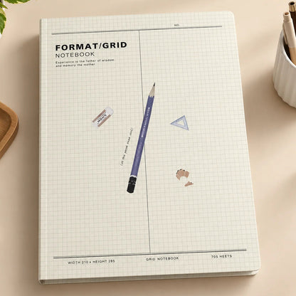 B5 Grid Format Hardcover Binder