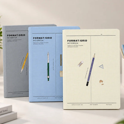 B5 Grid Format Hardcover Binder
