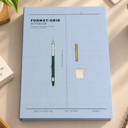 B5 Grid Format Hardcover Binder