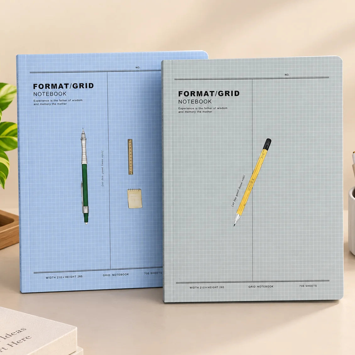 B5 Grid Format Hardcover Binder