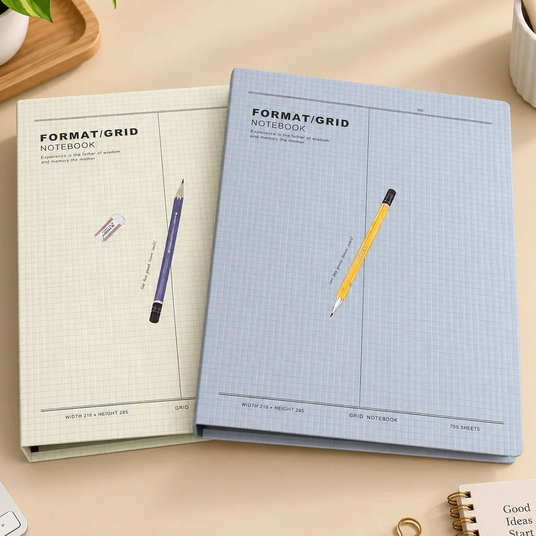 B5 Grid Format Hardcover Binder