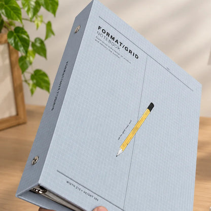B5 Grid Format Hardcover Binder