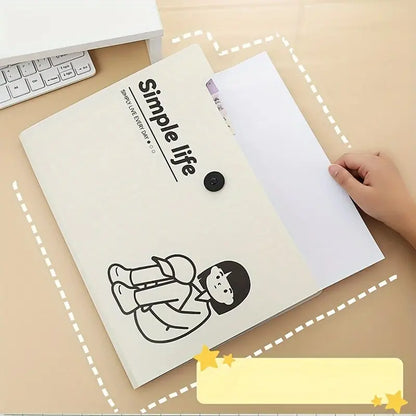 A4 Large Capacity Multi-Layer File Folder