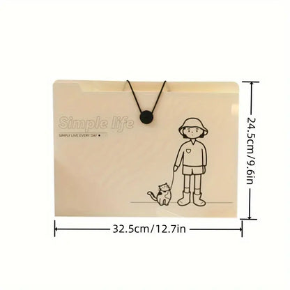 A4 Large Capacity Multi-Layer File Folder