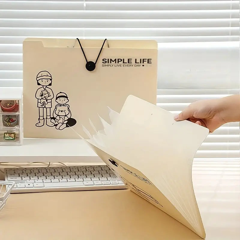 A4 Large Capacity Multi-Layer File Folder