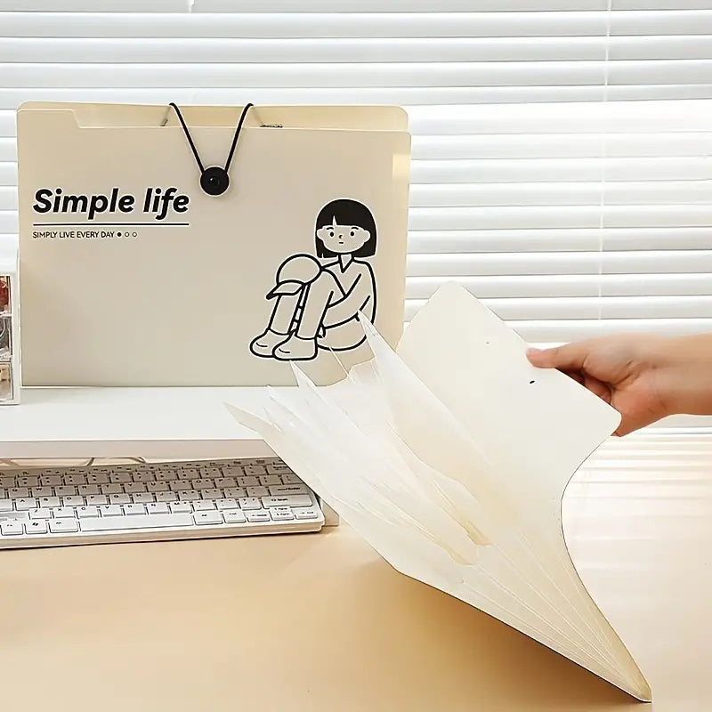 A4 Large Capacity Multi-Layer File Folder