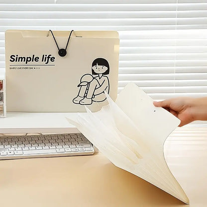 A4 Large Capacity Multi-Layer File Folder