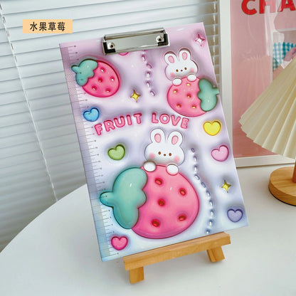 3D Fruit Love File Clip Board