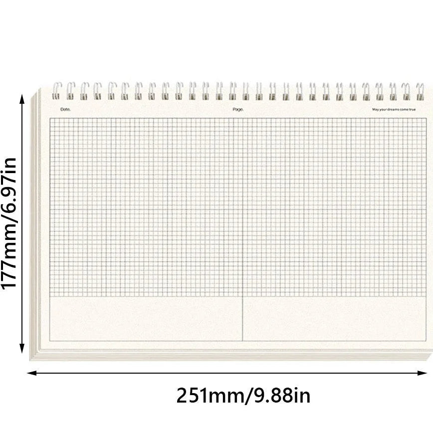 B5 Landscape Flip-up Coil Notebook